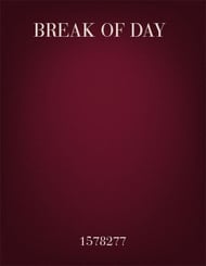 Break of Day TTBB choral sheet music cover